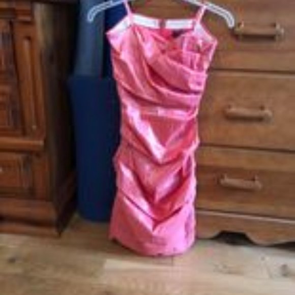 Pink Strapless Dress - Picture 2 of 2